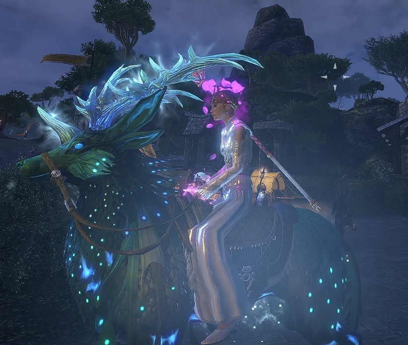 Riding dragon horse